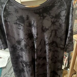 all in motion Black Tie-Dye Performance Tee